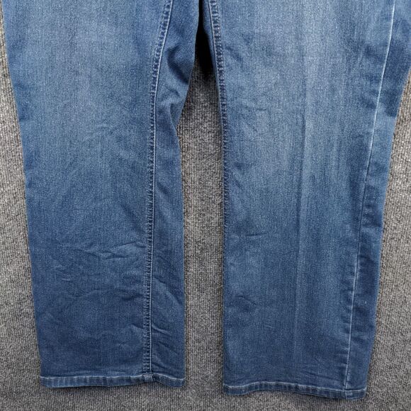 JMS Just My Size Women's Stretch Bootleg Jeans Blue Actual 38x31 5-Pocket - Picture 4 of 13